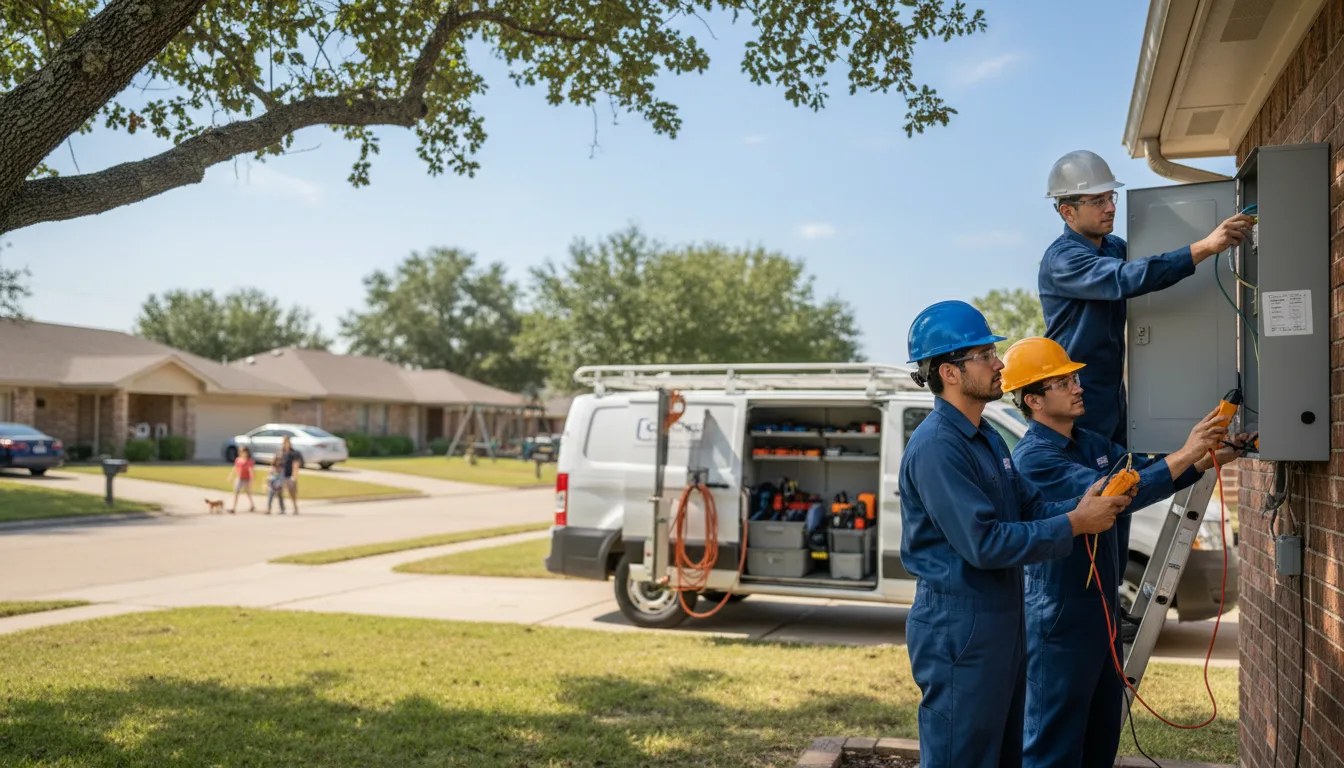 Certified electrician providing emergency electrical services in Ralston, OK
